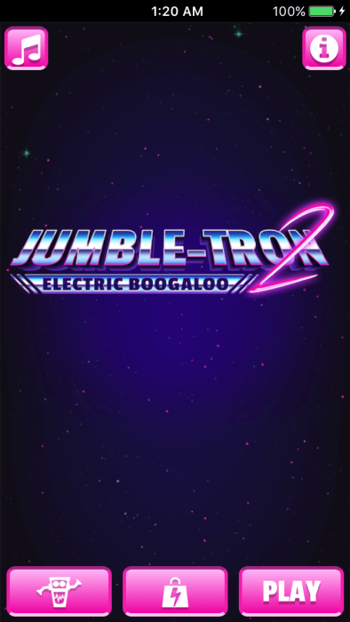 Jumble-Tron - Main Menu