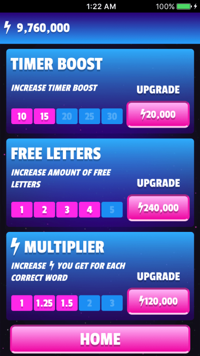 Jumble-Tron - Perk Store