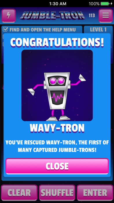Jumble-Tron - Robot Unlock